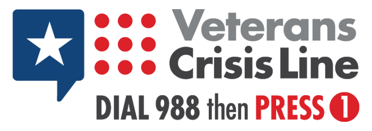To call the Veterans Crisis Line dial 988 then press 1.